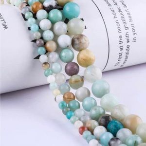 Amazonite Natural Colors Polished 10mm (1 Strand/15”-16”)